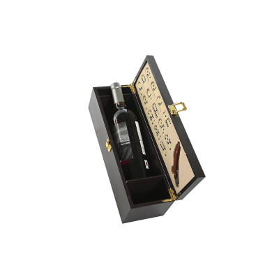 Set d'Accessoires pour Vin Home ESPRIT Marron Bois MDF 36 x 11 x 12 cm
