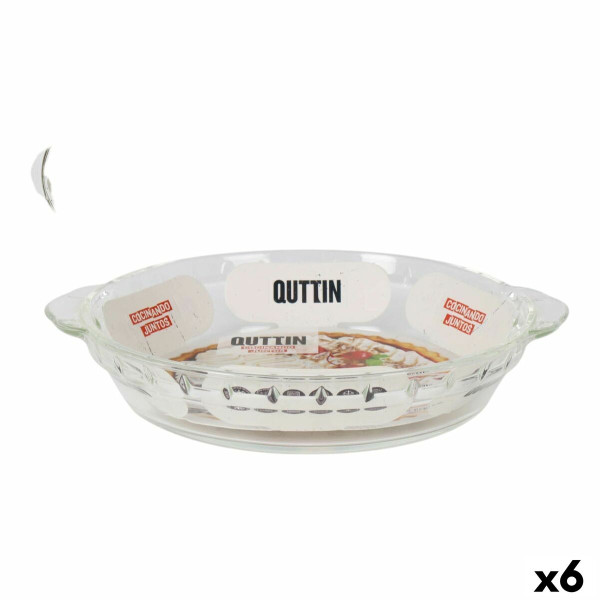 Plat à Gratin Quttin Quttin verre 23,9 x 20,4 x 4,4 cm (6 Unités)
