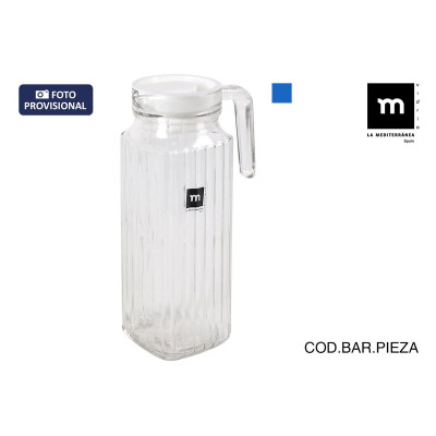Carafe avec Couvercle et Doseur La Mediterránea Chrysler verre (6 Unités)