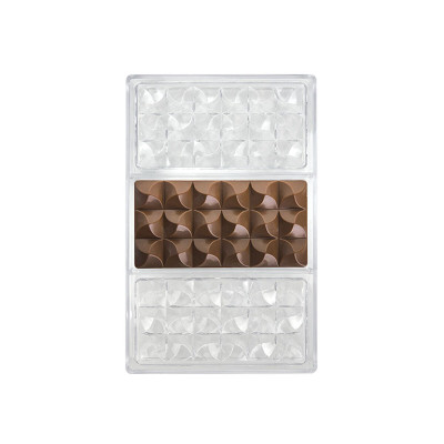 Moule à pâtisserie Quttin CHOCOLATE 27,5 x 17,5 x 2,5 cm (12 Unités)