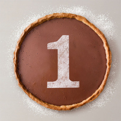 Gabarit de gâteau Algon 25 cm Numéro 1 (36 Unités)