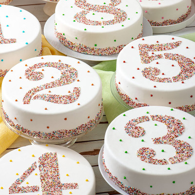 Gabarit de gâteau Algon 25 cm Numéro 3 (36 Unités)