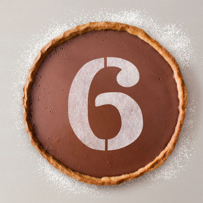 Gabarit de gâteau Algon 25 cm Numéro 6 (36 Unités)