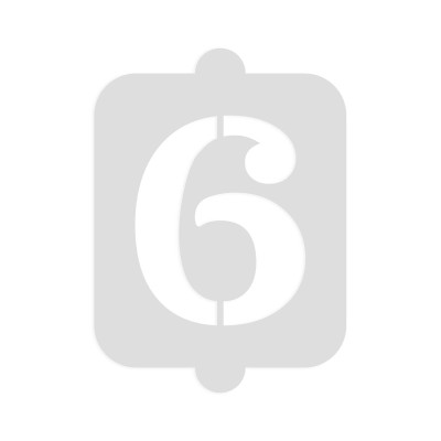 Gabarit de gâteau Algon Numéro 6 (36 Unités)