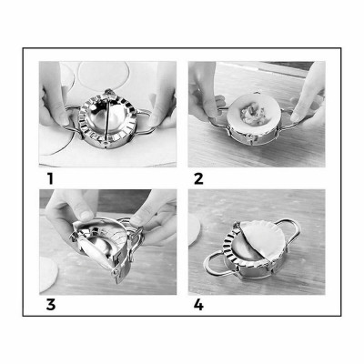 Moule Quttin 137214 Acier inoxydable Pâtés en croûte (9,5 cm)