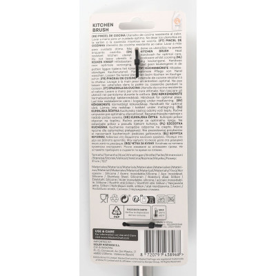 Brosse de cuisine MasterChef Silicone Acier inoxydable 31 cm (24 Unités)