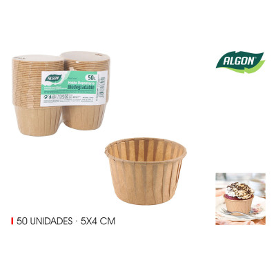 Ensemble de moules à pâtisserie Algon Papier 5 x 4 cm 50 Pièces (36 Unités)