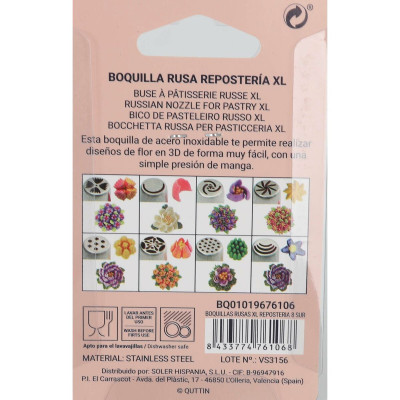 Embouts pour poches à douille Quttin XL 48 Unités