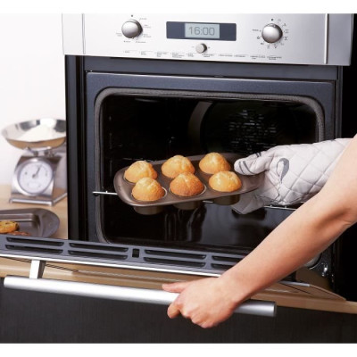 Moule a muffin - PYREX - 1452001 - Rond - Acier carbone - Antiadhésif - 6 cavités