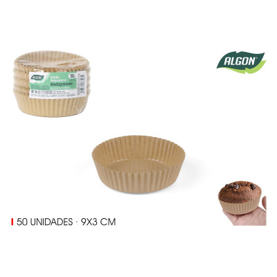 Ensemble de moules à pâtisserie Algon Papier 9 X 3 CM 50 Pièces (36 Unités)