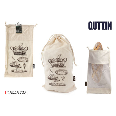 Ensemble de sac alimentaire réutilisable Quttin Bread 25 x 45 cm (24 Unités)