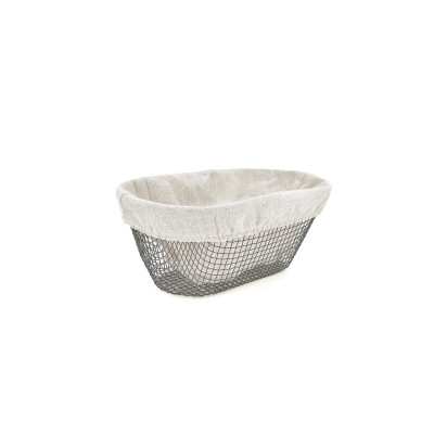 Corbeille à Pain Métal Oblongue 25 x 13 x 10 cm (18 Unités)