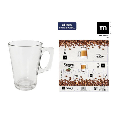 Ensemble de tasses à café La Mediterránea Segre 3 Pièces (16 Unités)