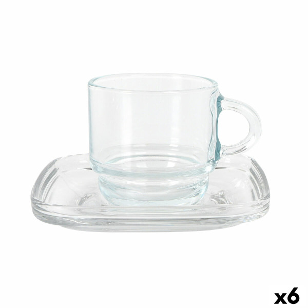 Jeu de 6 tasses avec plat LAV Cozy (6 Unités)