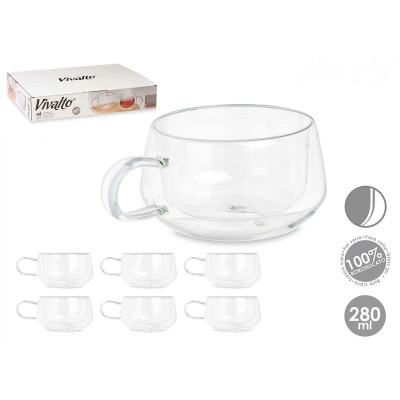 Tasse Vivalto OCT-DG23213L Transparent 280 ml (6 Unités)