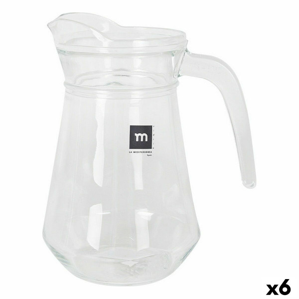 Carafe en Verre Transparent Inde Bar verre (6 Unités)