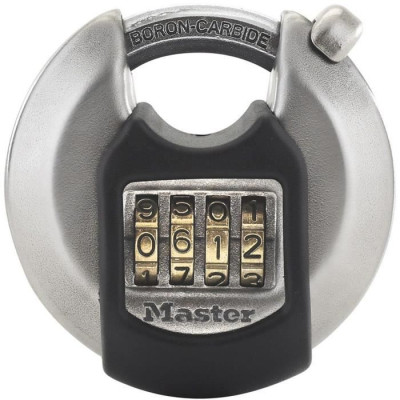 MASTER LOCK Cadenas disque extérieur a combinaison - Haute sécurité - Anse protégée