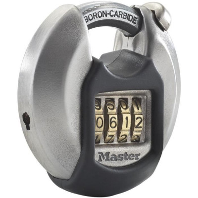 MASTER LOCK Cadenas disque extérieur a combinaison - Haute sécurité - Anse protégée