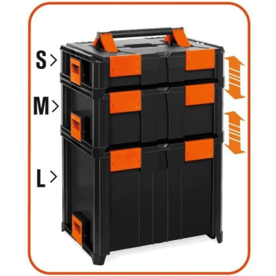 Coffret professionnel - TOOD - Emboîtable - ABS - 46x34x36 cm