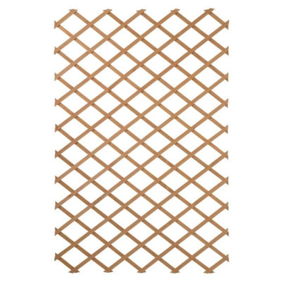 NATURE Treillis extensible en bois naturel 100x200cm - Marron