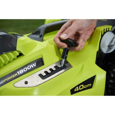 RYOBI - Tondeuse 1800 W - Ø coupe 40 cm - ramassage et mulching - double poignée Vertebrae - RLM18E40H