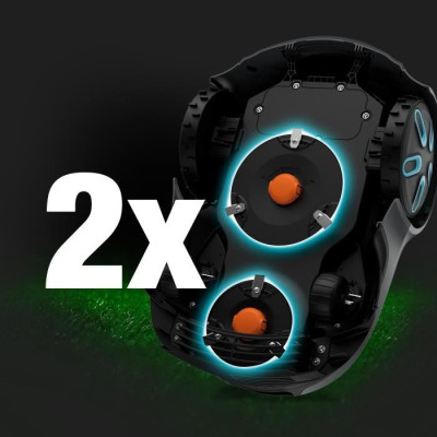 Tondeuse robot - GARDENA - Smart SILENO max 800 - Surface 800 m² - DuoConnect - Bluetooth - Tonte des bordures