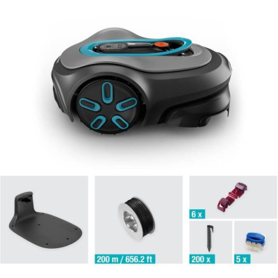 Tondeuse robot - GARDENA - Smart SILENO max 800 - Surface 800 m² - DuoConnect - Bluetooth - Tonte des bordures