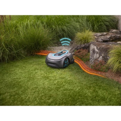 Tondeuse robot - GARDENA - Smart SILENO Free 800 - Sans câbles périphériques - Surface 800 m² - Inclus smart Gateway