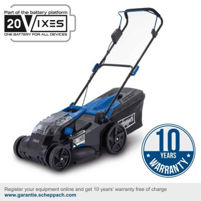 Tondeuse a batterie - SCHEPPACH BC-MP430-X - 20V IXES - largeur coupe 43 cm - Mulching - sans batterie ni chargeur