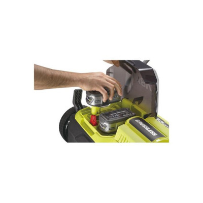 RYOBI - Scarificateur / aérateur 18V Brushless Ø 35 cm 2-en-1 - 2 batteries lithium 18V 4,0 Ah et chargeur - RY18SFX35A-240