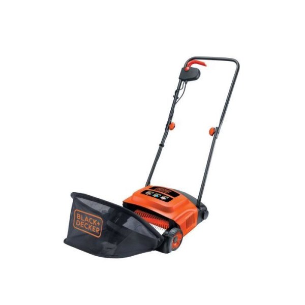 BLACKDECKER Aérateur Démousseur Filaire 600 W GD300-QS pour une Pelouse sans Mousse sans Utiliser de Produits Chimiques
