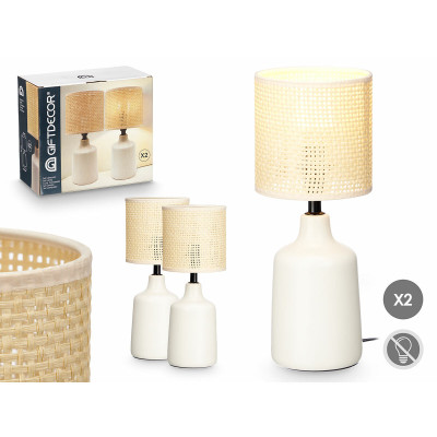 Lampe de bureau Blanc 60 W 2 Unités