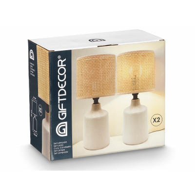 Lampe de bureau Blanc 60 W 2 Unités