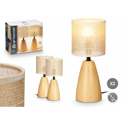 Lampe de bureau Marron 60 W 2 Unités
