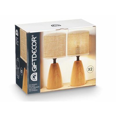Lampe de bureau Marron 60 W 2 Unités
