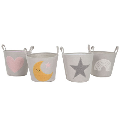 Panier Home ESPRIT Multicouleur (4 Unités)