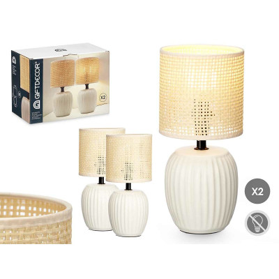 Lampe de bureau Blanc 60 W 2 Unités