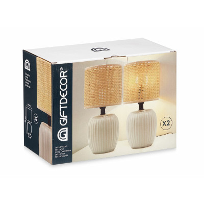 Lampe de bureau Blanc 60 W 2 Unités