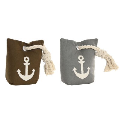 Support de porte DKD Home Decor Sable 13 x 9 x 20 cm (2 Unités) Support de porte DKD Home Decor Sable 13 x 9 x 20 cm (2 Unités)