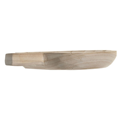 Centre de Table DKD Home Decor Marron Naturel Tropical Feuille d'une plante 29 x 23 x 4 cm