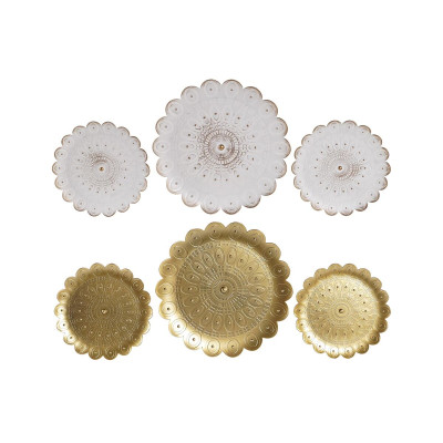 Figurine Décorative DKD Home Decor (2 Unités) Moderne (35 x 2 x 35 cm) Figurine Décorative DKD Home Decor (2 Unités) Moderne (35 x 2 x 35 cm)