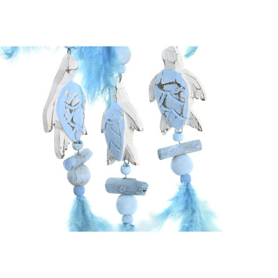 Décoration Suspendue DKD Home Decor Bleu Blanc Plume méditerranéen (14 x 5 x 45 cm) (2 Unités) Décoration Suspendue DKD Home Decor Bleu Blanc Plume méditerranéen (14 x 5 x 45 cm) (2 Unités)