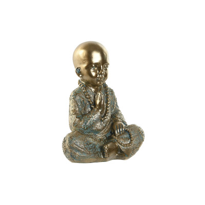 Figurine Décorative Home ESPRIT Doré Moine Oriental 17 x 13,6 x 21,8 cm Figurine Décorative Home ESPRIT Doré Moine Oriental 17 x 13,6 x 21,8 cm