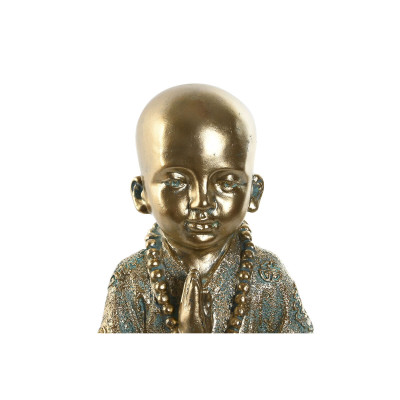 Figurine Décorative Home ESPRIT Doré Moine Oriental 17 x 13,6 x 21,8 cm Figurine Décorative Home ESPRIT Doré Moine Oriental 17 x 13,6 x 21,8 cm