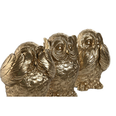 Figurine Décorative Home ESPRIT Doré Hibou 11 x 11 x 15 cm (3 Unités) Figurine Décorative Home ESPRIT Doré Hibou 11 x 11 x 15 cm (3 Unités)