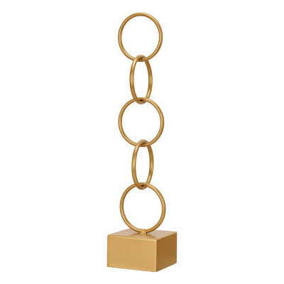 Figurine Décorative Anneaux Doré Métal (12,5 x 60,5 x 12,5 cm) Figurine Décorative Anneaux Doré Métal (12,5 x 60,5 x 12,5 cm)