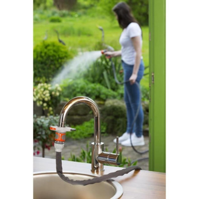 Adaptateur de robinet d'intérieur GARDENA - Raccordement filetage mâle M22 ou femelle M24 - Garantie 5 ans