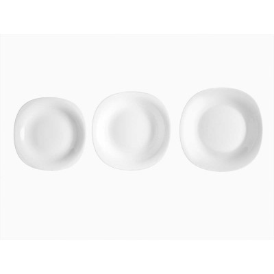 Service de Vaisselle Vivalto F-LFP95-85-90 Blanc Verre opalin (2 Unités)