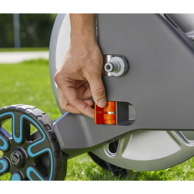 Dévidoir métal sur roues CleverRoll L Easy GARDENA - Longueur max 100m - Pour grand jardin - Garantie 5 ans