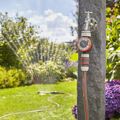 Minuterie d'arrosage GARDENA - Systeme Micro-Drip - Résistant a la météo - Fonctionne sans pile (1169-20)